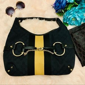 🚫🚫🚫S O L D 🚫🚫GUCCI GG HORSEBIT GM HOBO BAG